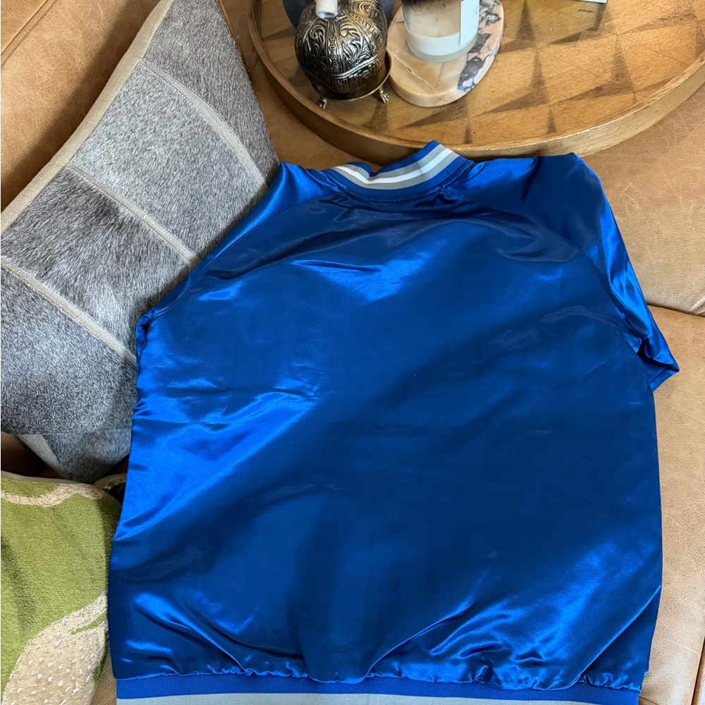 DODGER JACKET! Women’s Medium Fit! Like New Condition, Mitchell & Ness, Blue - Picture 3 of 5